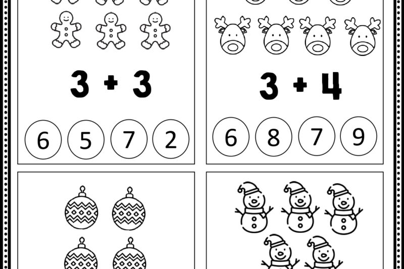 Worksheets Math Kindergarten