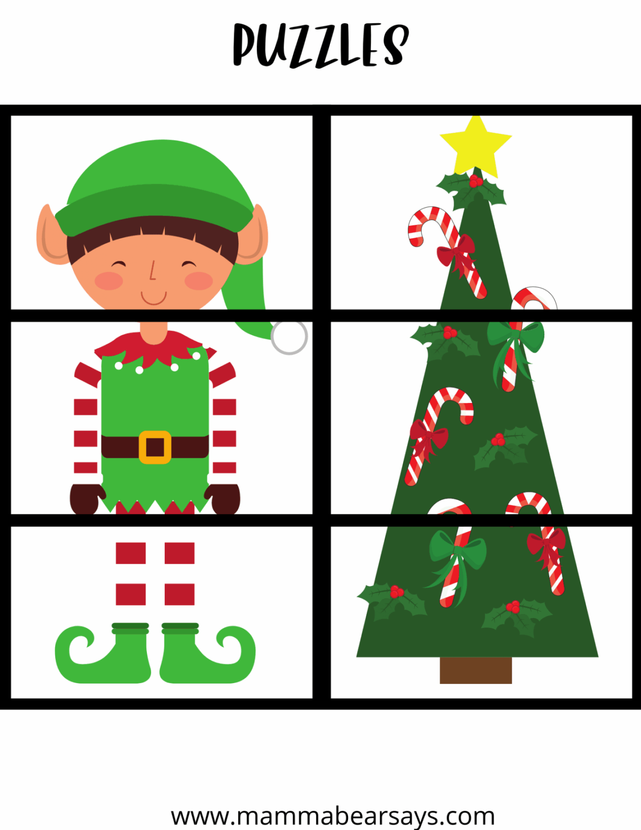 FREE Christmas Printables For Preschoolers Mamma Bear Says