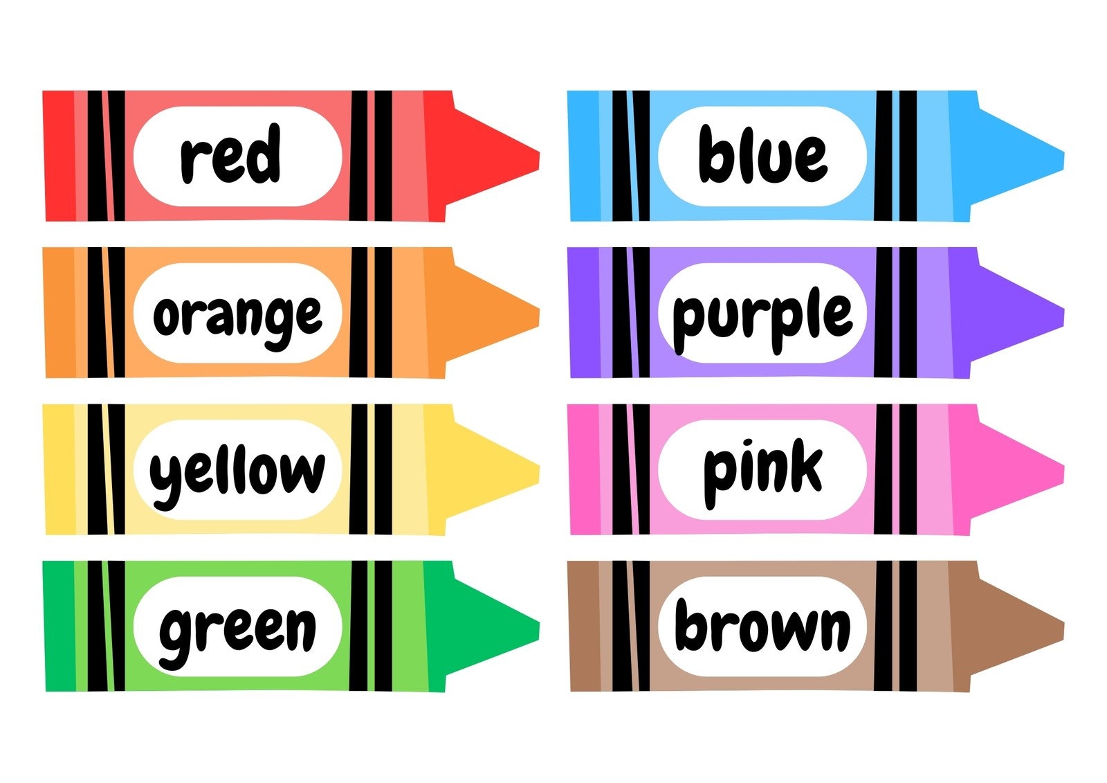 Free Printable Color Flashcards For Preschoolers Free Printable Color Flashcards For Preschoolers