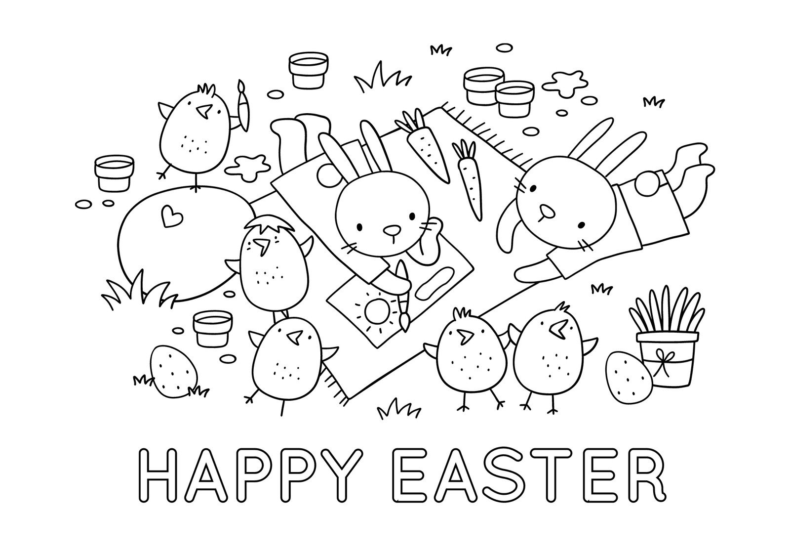 Free Easter Kindergarten Worksheets