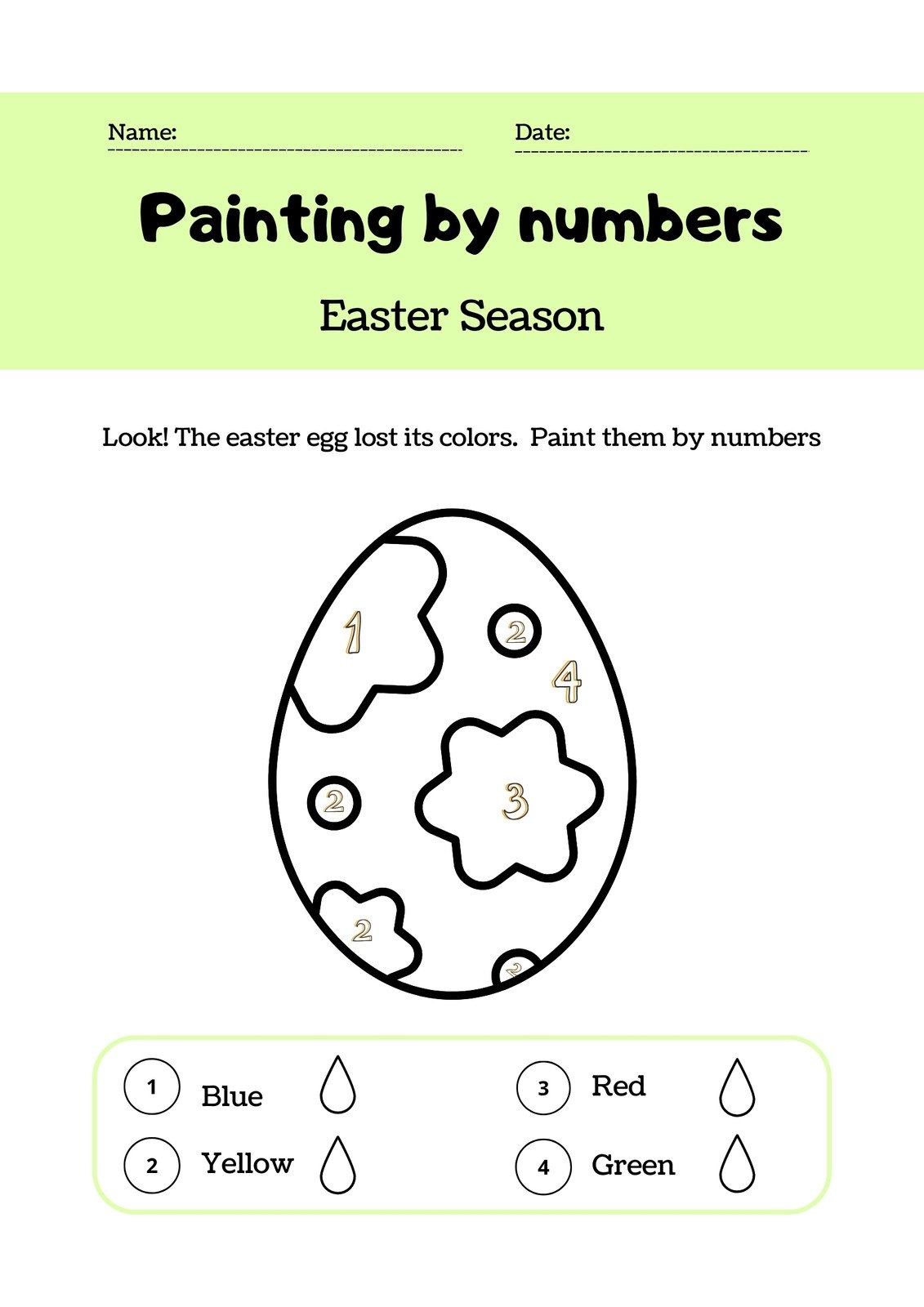 Easter Printable Preschool