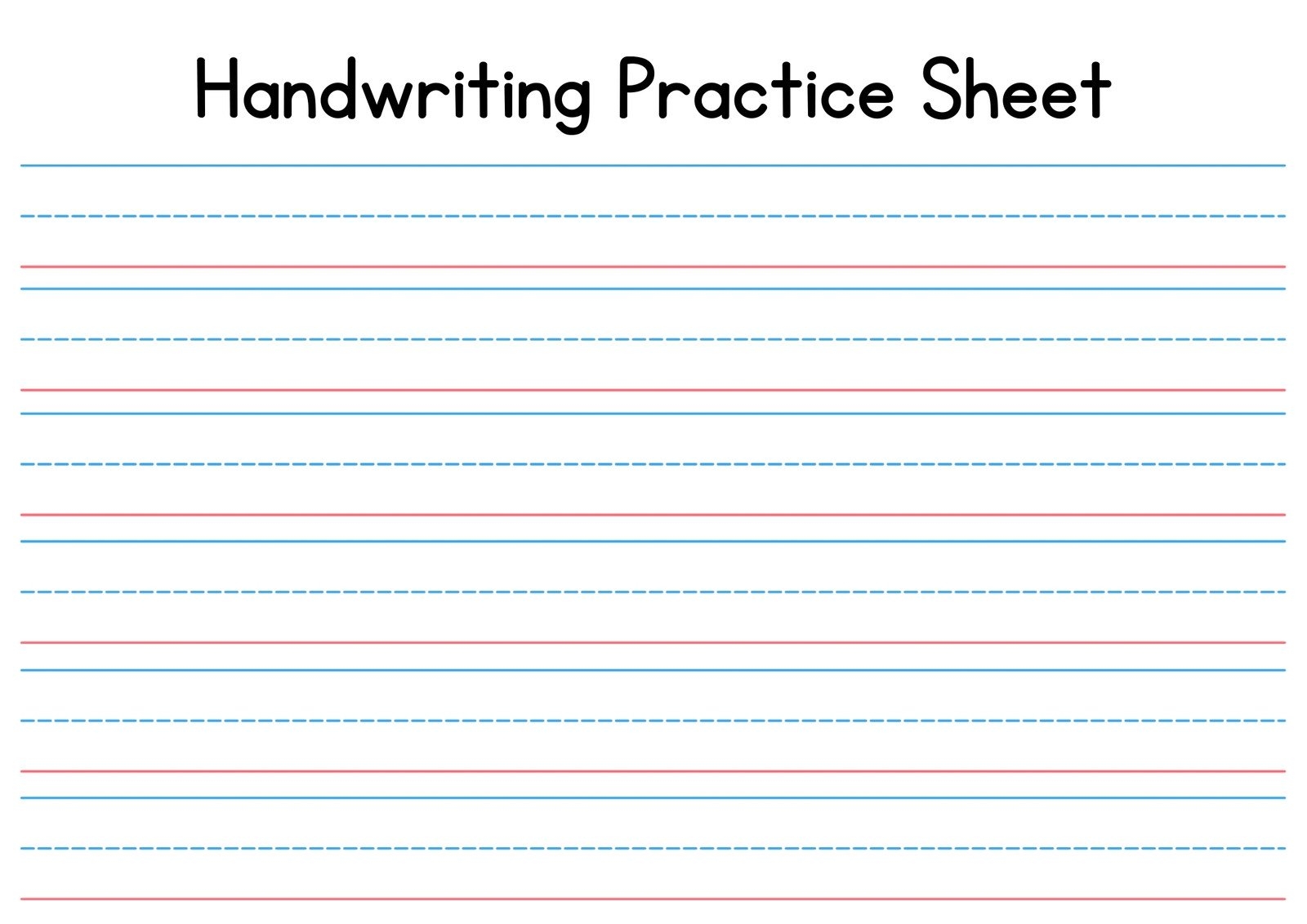 Free Custom Printable Handwriting Worksheet Templates Canva Free Custom Printable Handwriting Worksheet Templates Canva