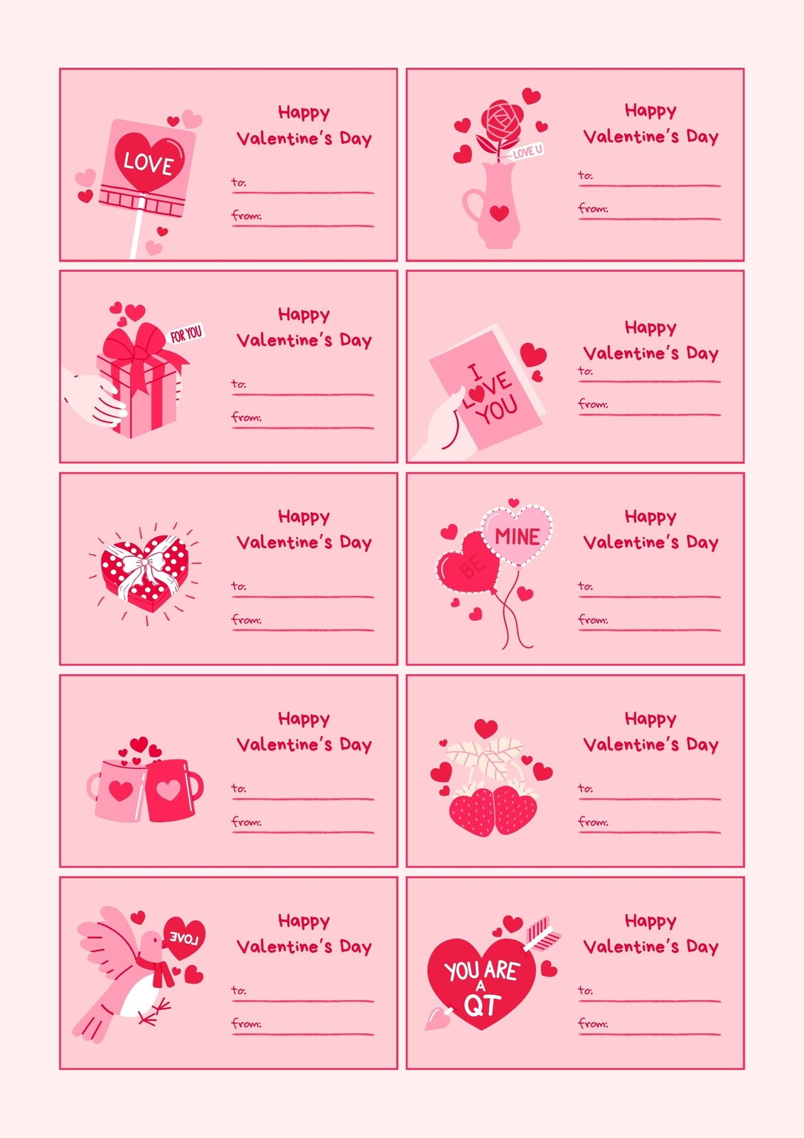 Free Printable Editible Valentines For Preschoolers