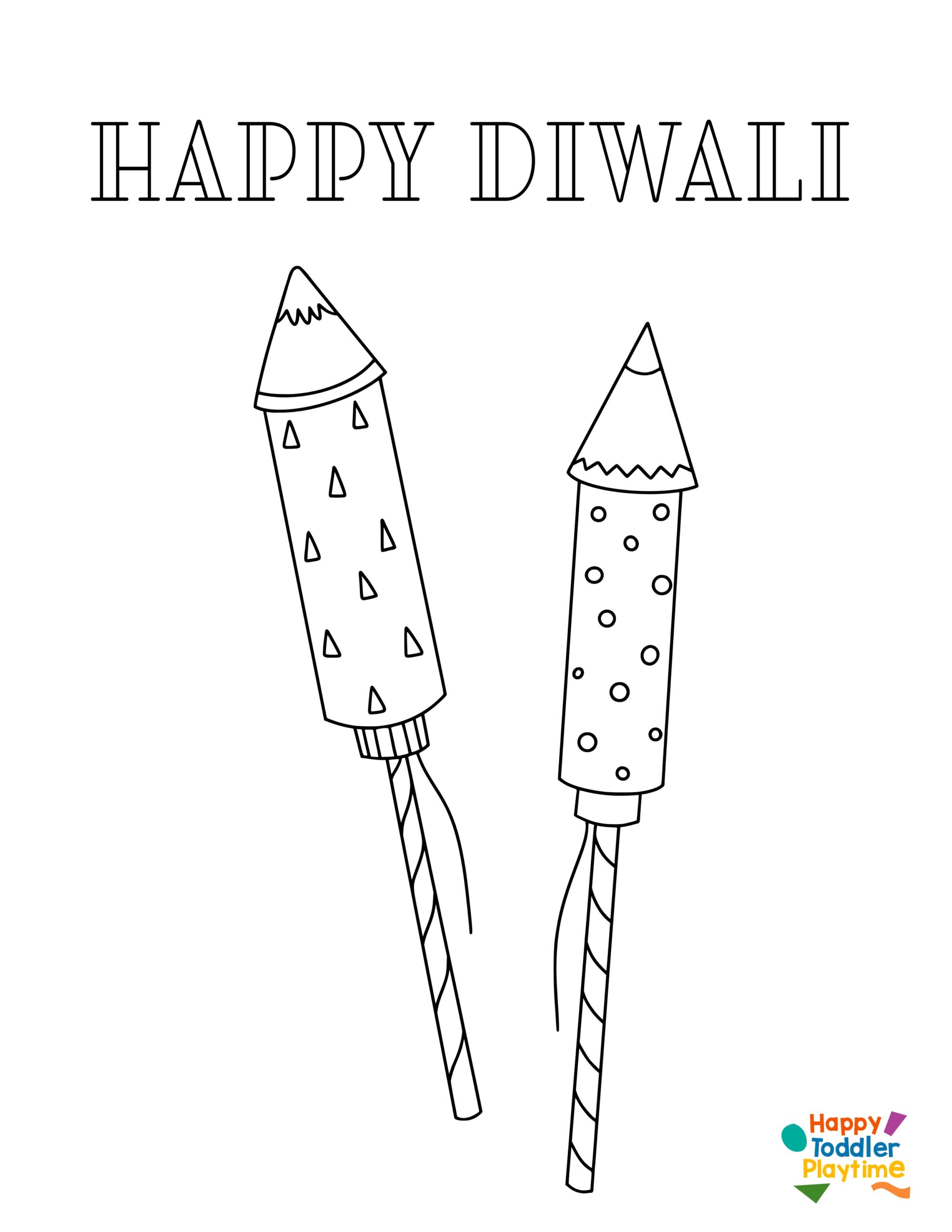 Free Diwali Printables Colouring Pages For Kids Happy Toddler 