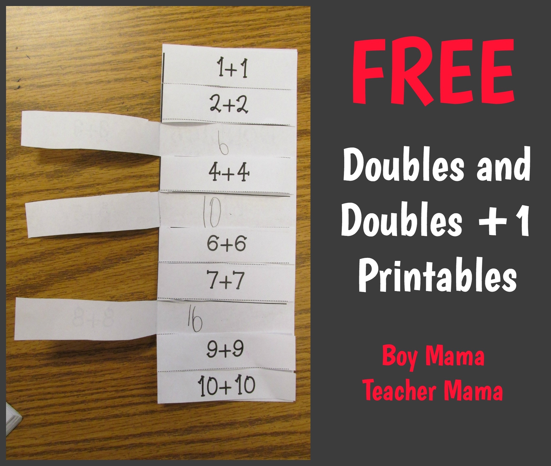 FREE Doubles And Doubles 1 Printables Boy Mama Teacher Mama FREE Doubles And Doubles 1 Printables Boy Mama Teacher Mama