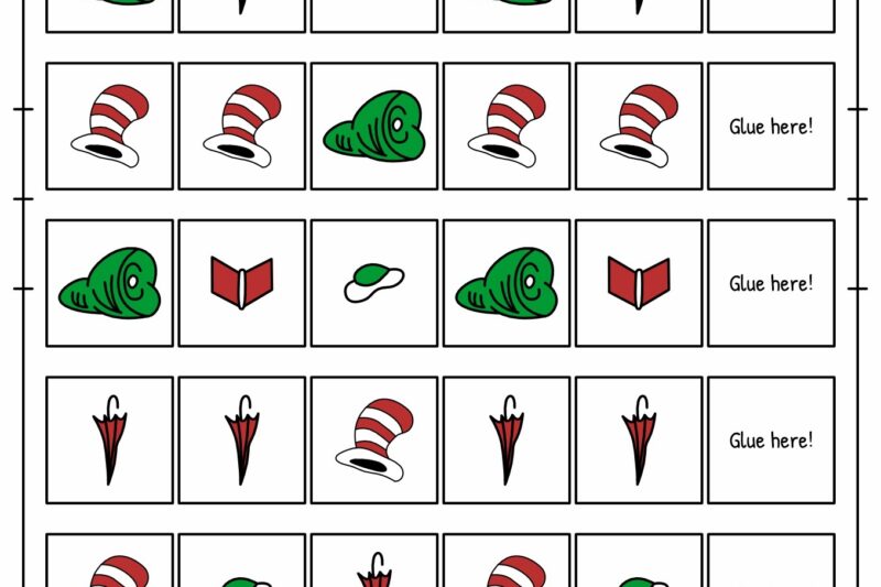 Free Printable Dr Seuss Worksheets Kindergarten