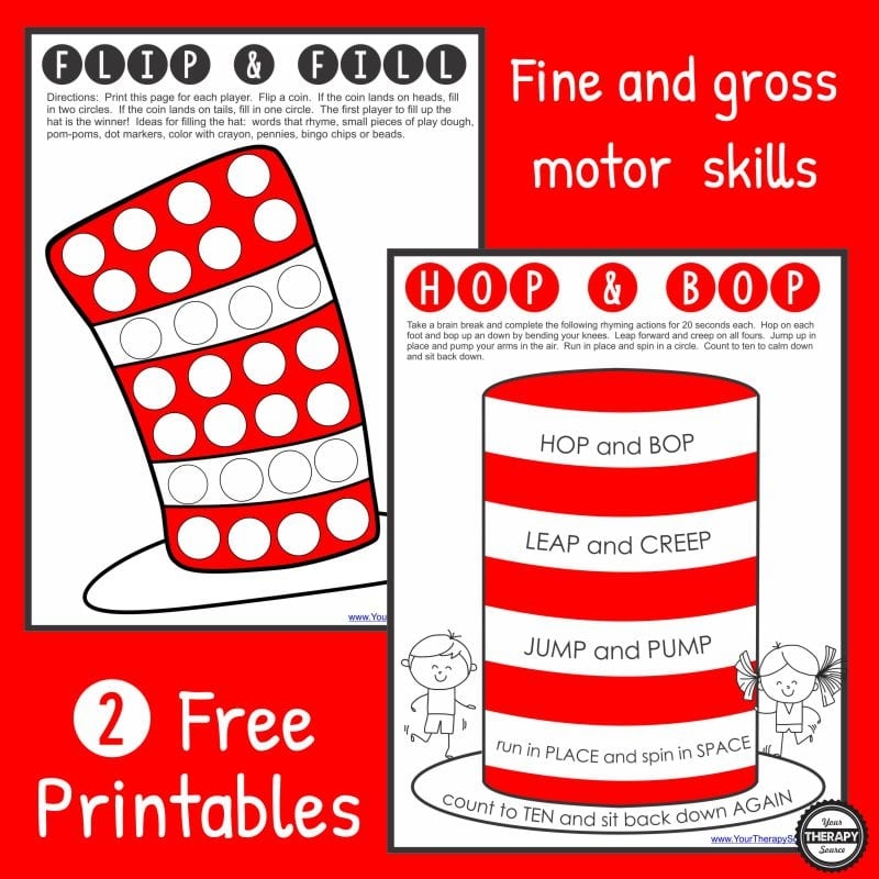 Free Dr Seuss Printables Your Therapy Source Free Dr Seuss Printables Your Therapy Source
