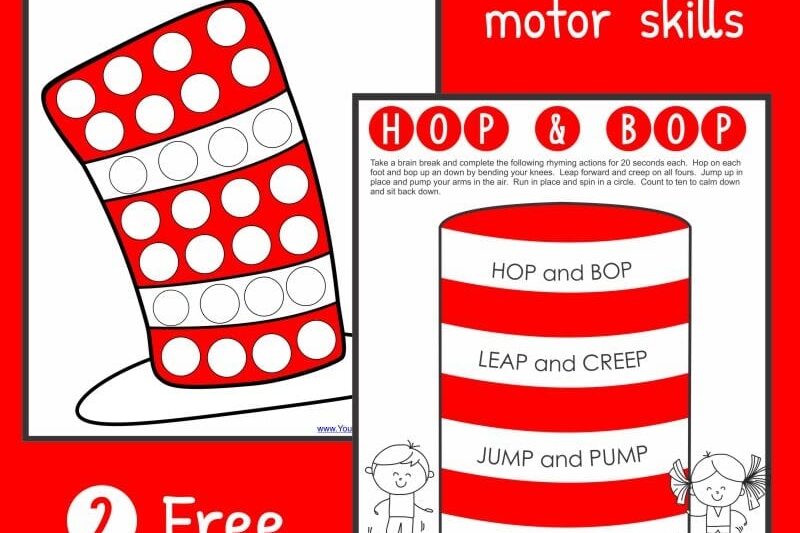 Dr Seuss Hat Preschool Activities Printables