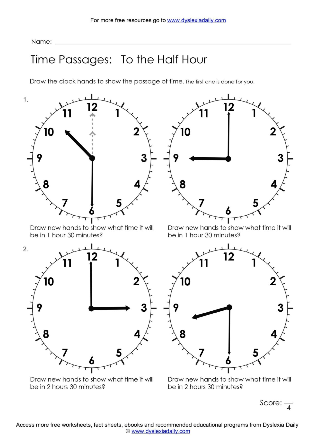 Free Dyslexia Math Worksheets Downloads Dyslexia Daily