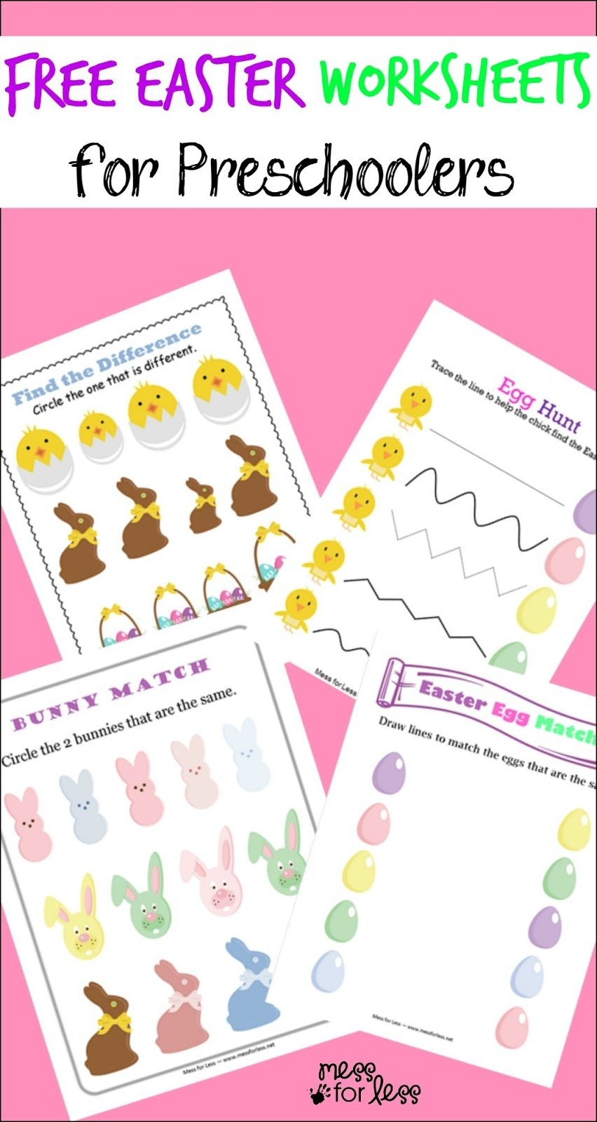 Free Easter Printable Worksheets For Preschoolers