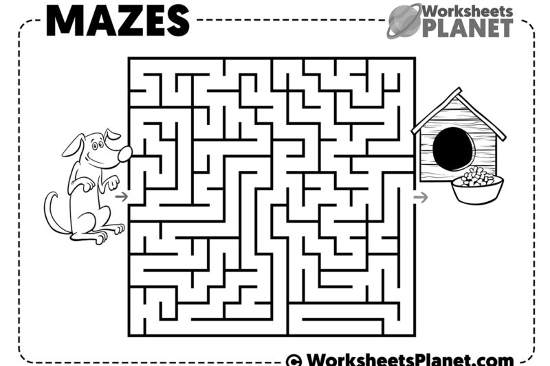 Free Printable Maze Worksheets
