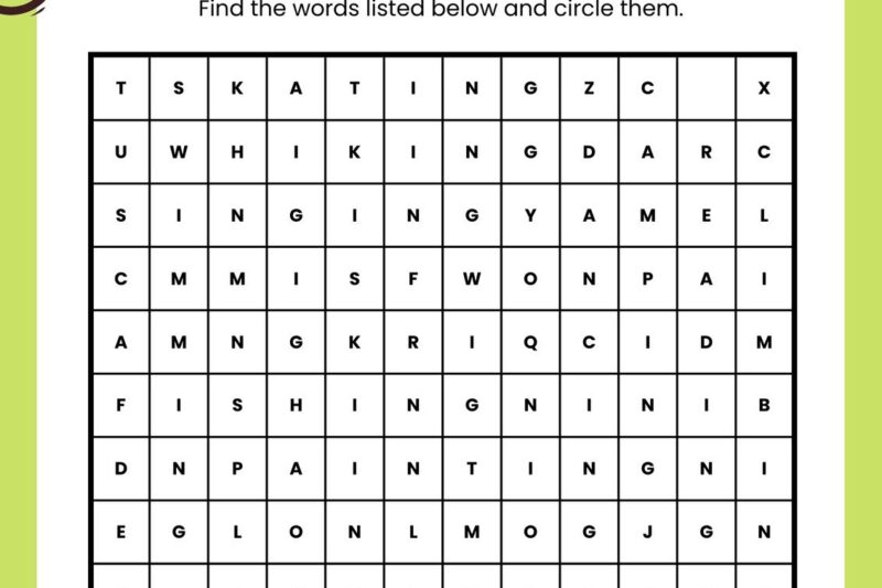 Free Esl Printable Worksheet