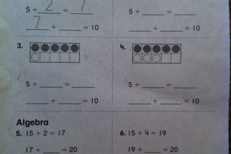 Envision Worksheets Kindergarten Math
