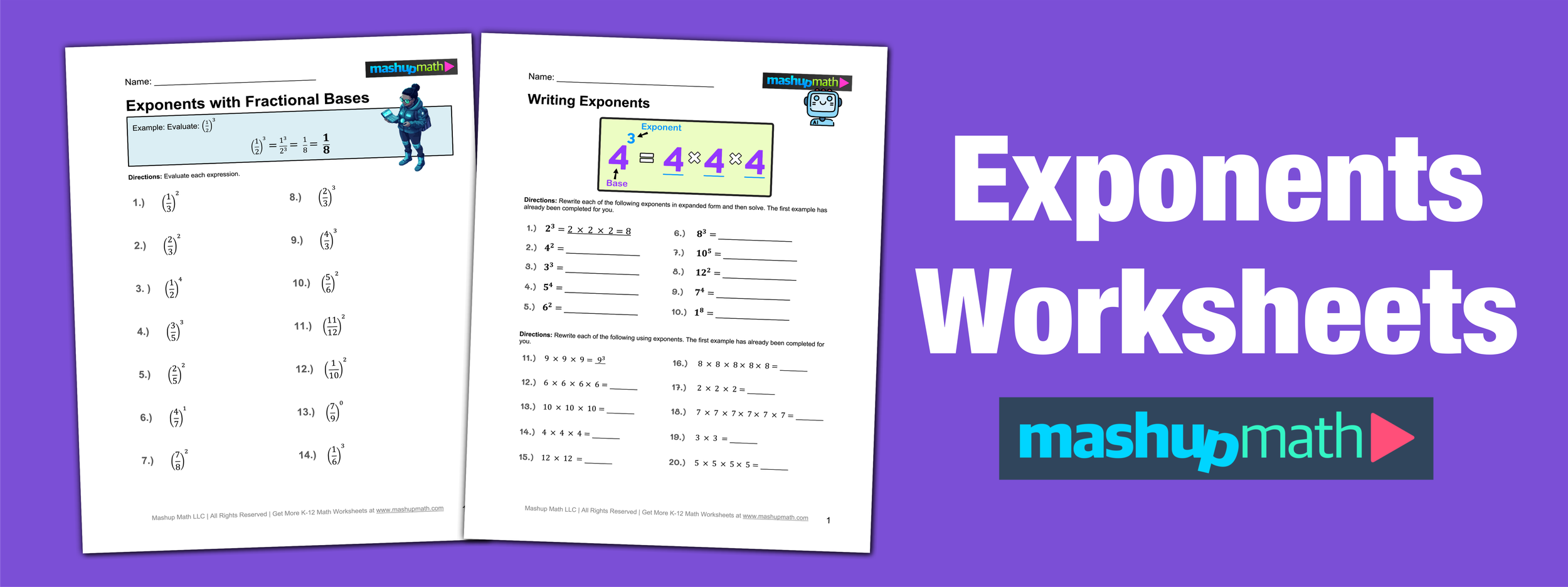 Free Printable Exponents Worksheets Free Printable Exponents Worksheets