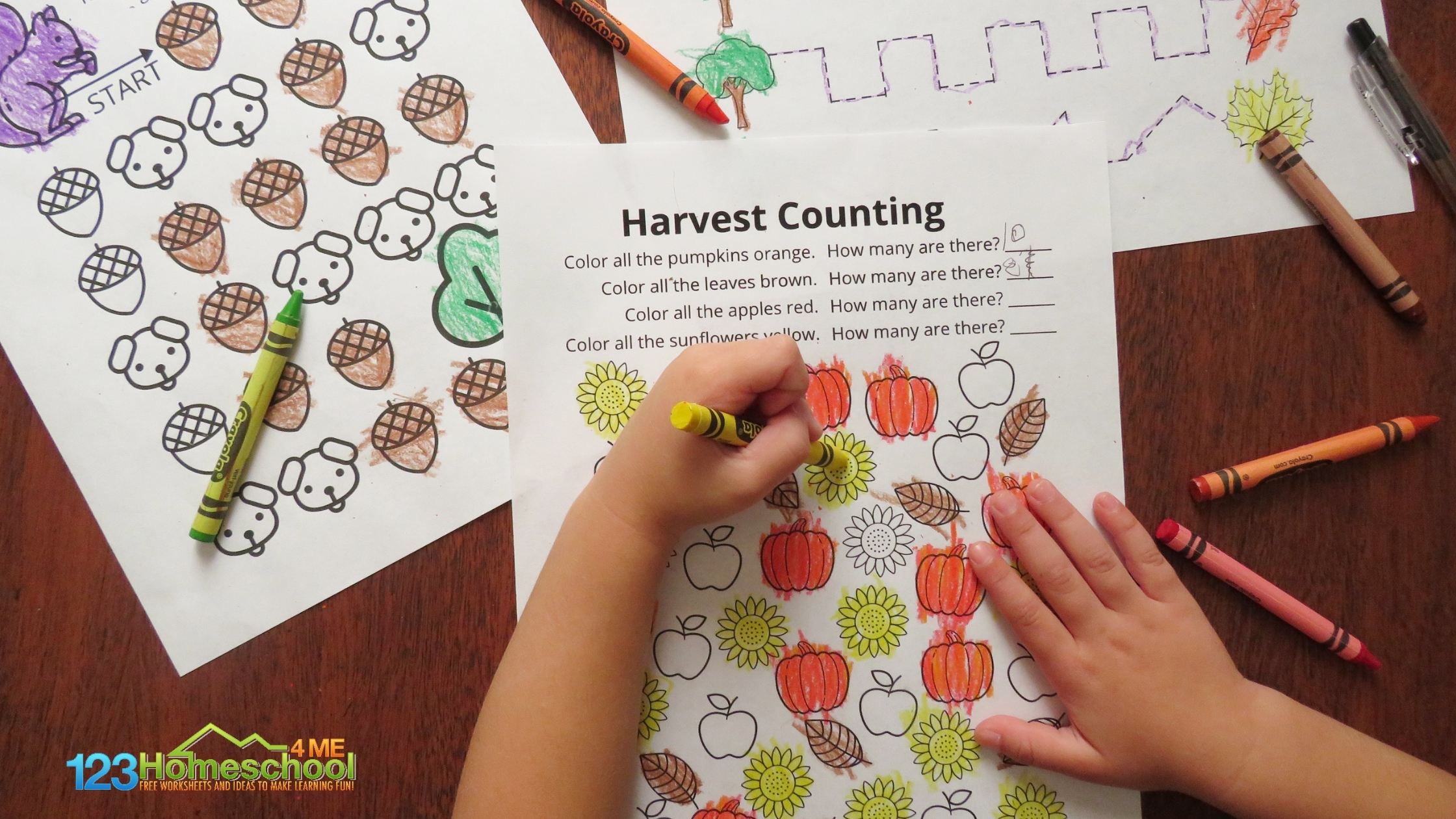  FREE Fall Worksheets For Preschoolers