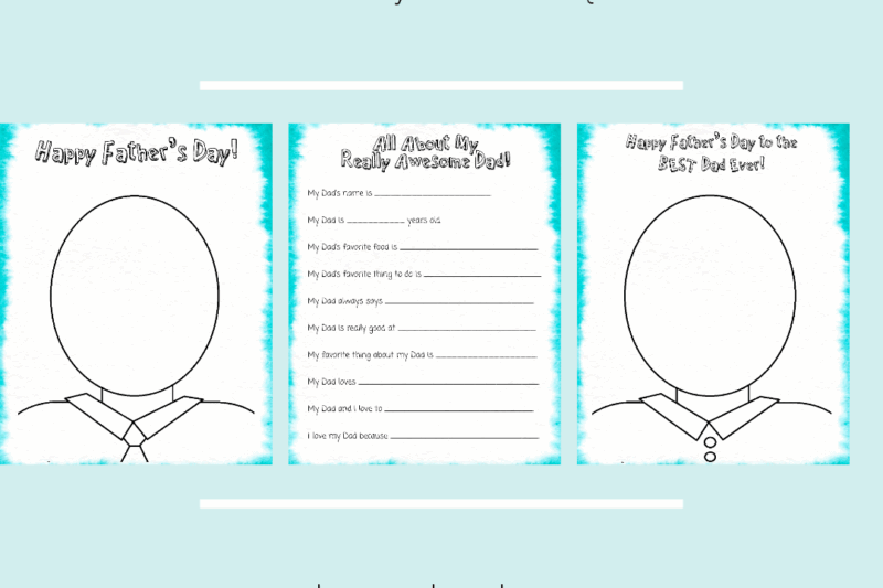 Fathers Day Craft Preschool Printable