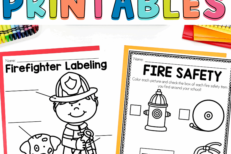 Printable Fire Safety Books For Preschoolers