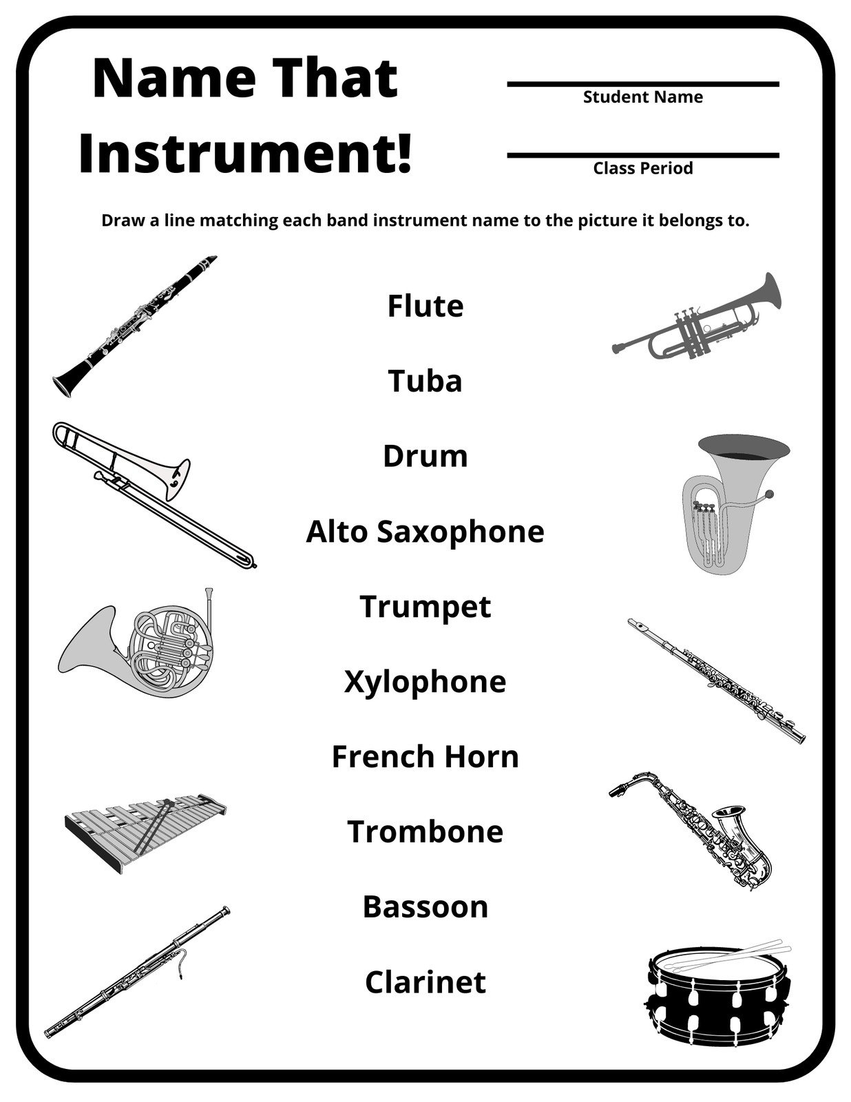 Ah Music Free Printable Worksheets