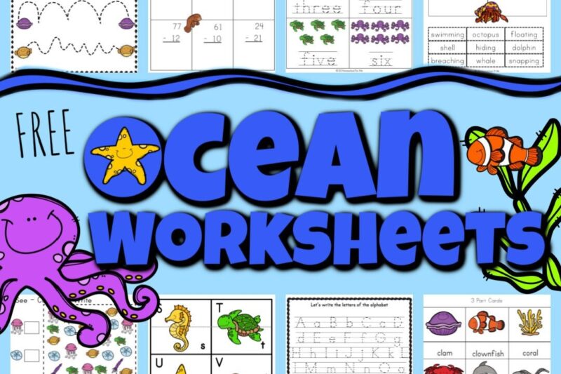 Free Ocean Printable Worksheets