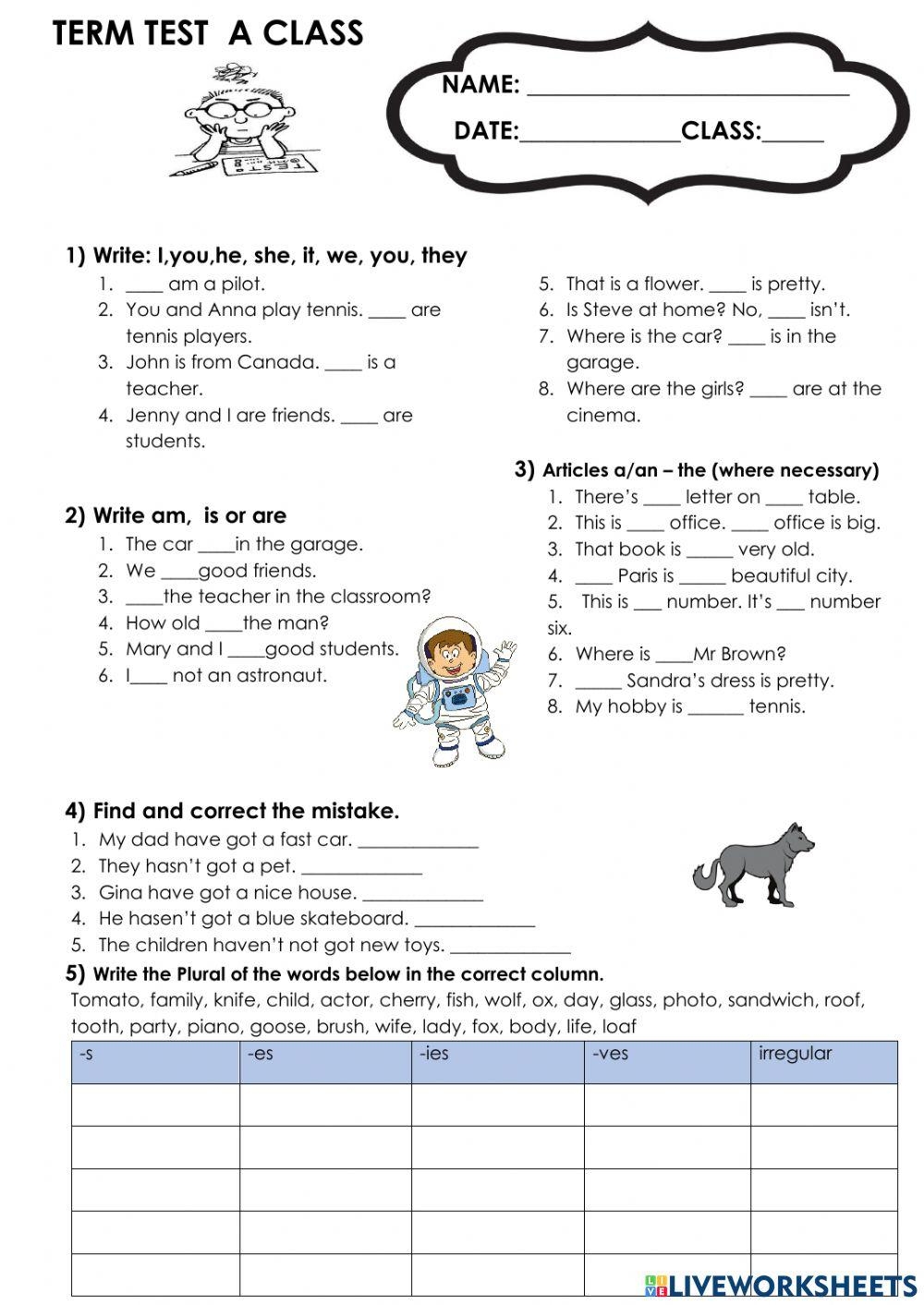 Free Grammer Test Worksheet Download Free Grammer Test Worksheet Png Images Free Worksheets On Clipart Library