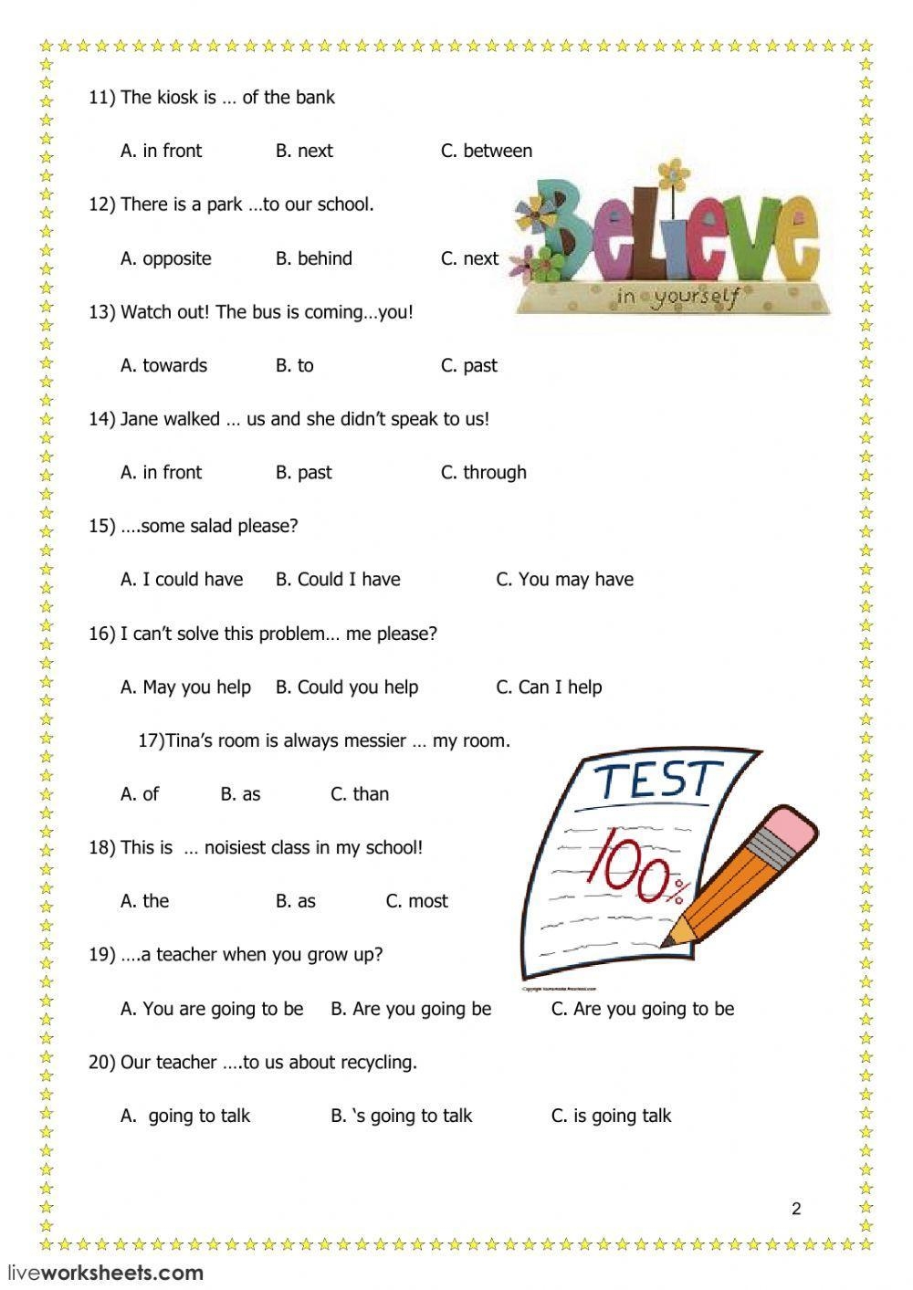 Free Grammer Test Worksheet Download Free Grammer Test Worksheet Png Images Free Worksheets On Clipart Library