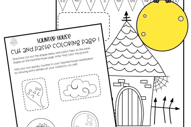 Haunted House Printable For Preschool