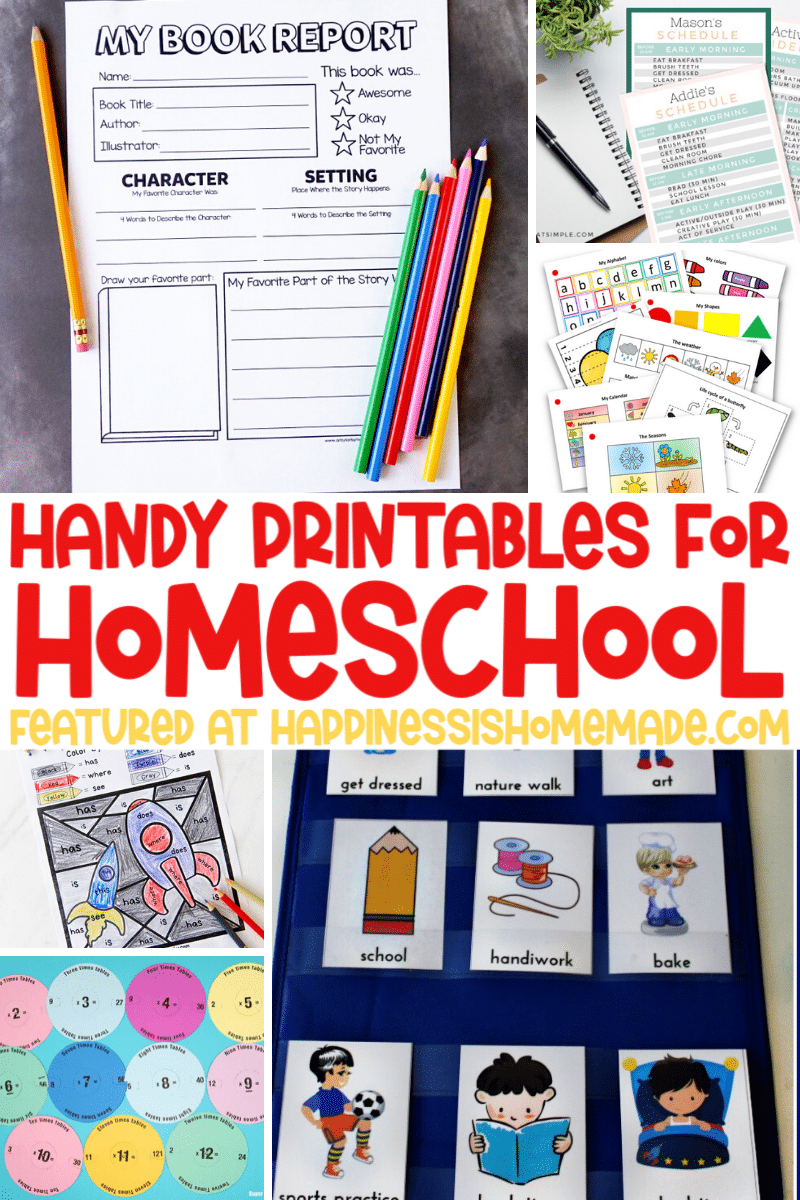 Homeschooling Preschool Printables