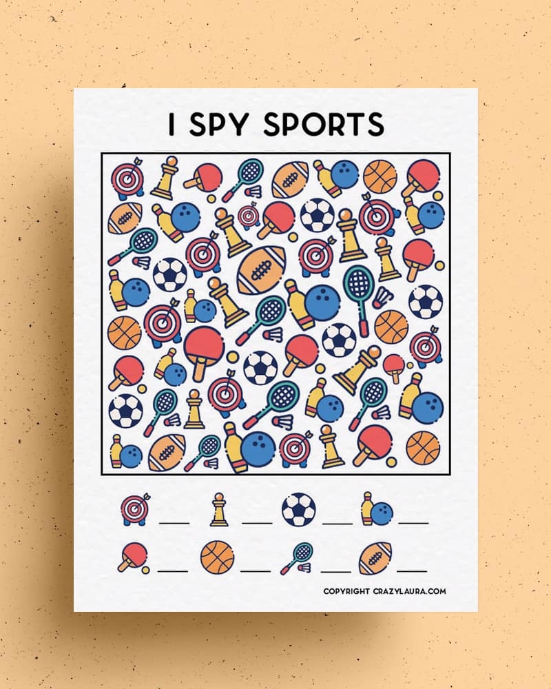 Free Preschool Sports Theme Printables