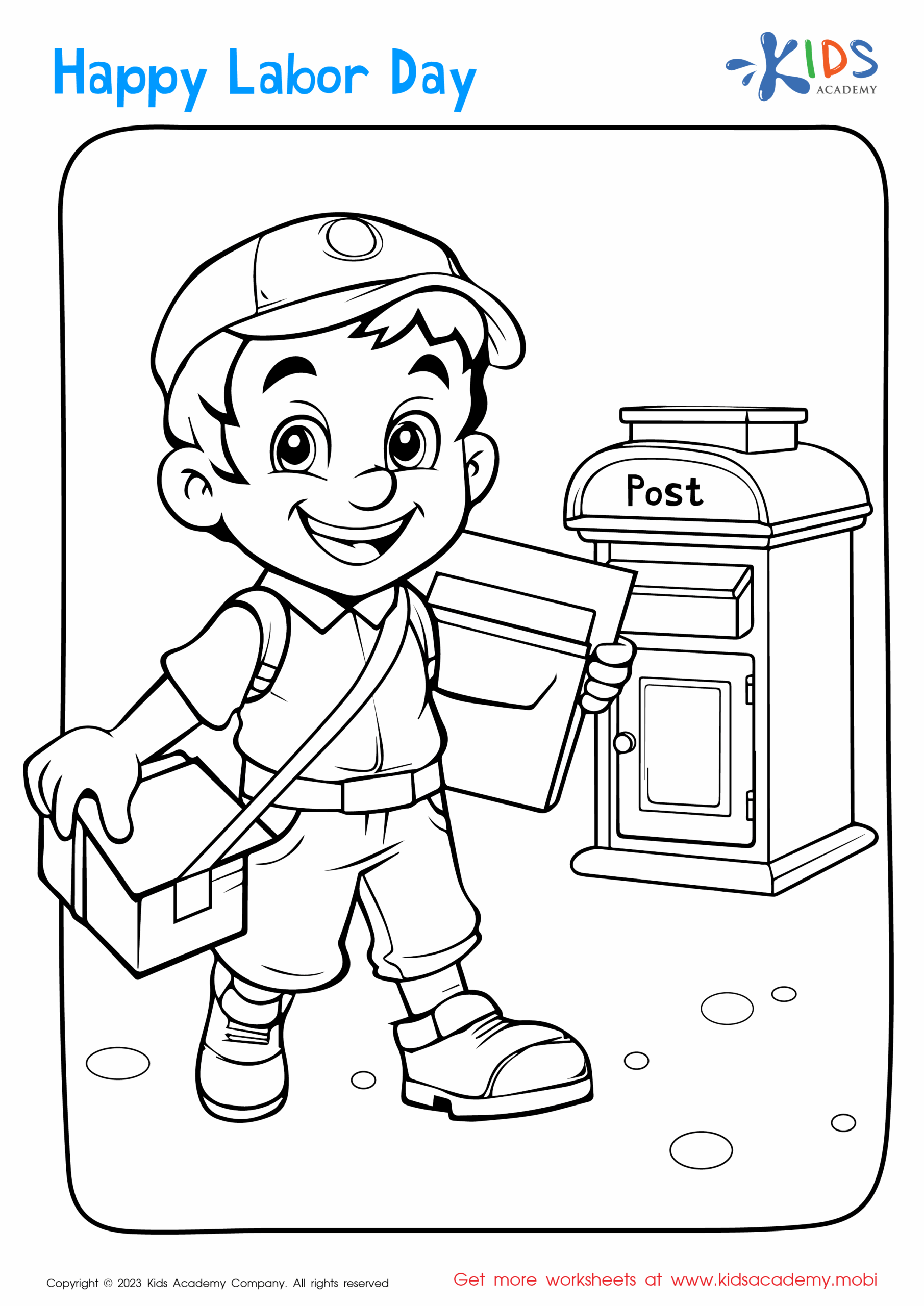 Free Labor Day Coloring Pages For Grade K