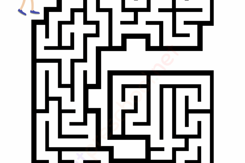 Letter G Maze Worksheet