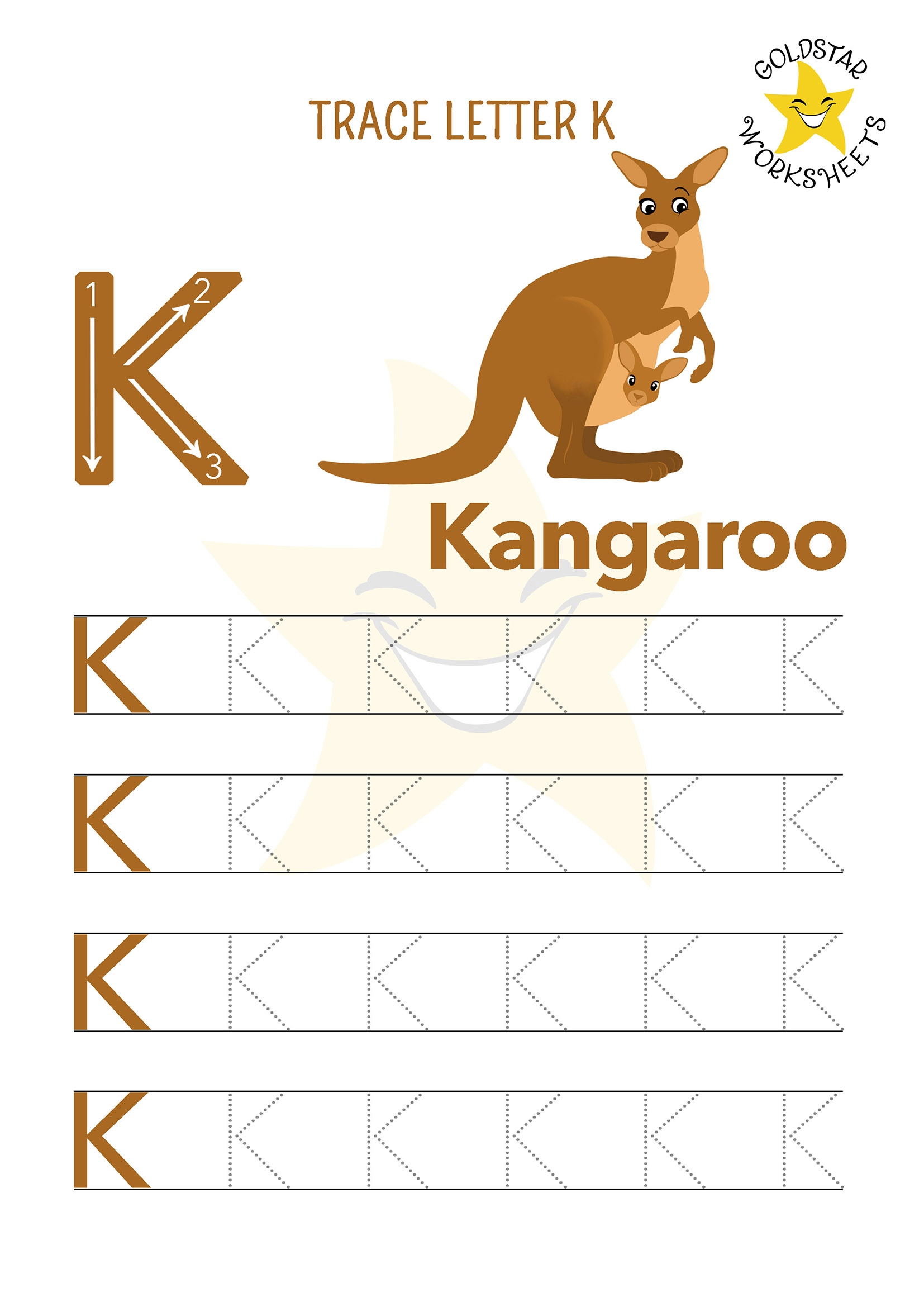 Free Letter K Tracing Worksheets Kangaroo Koala U0026 More Free Letter K Tracing Worksheets Kangaroo Koala U0026 More