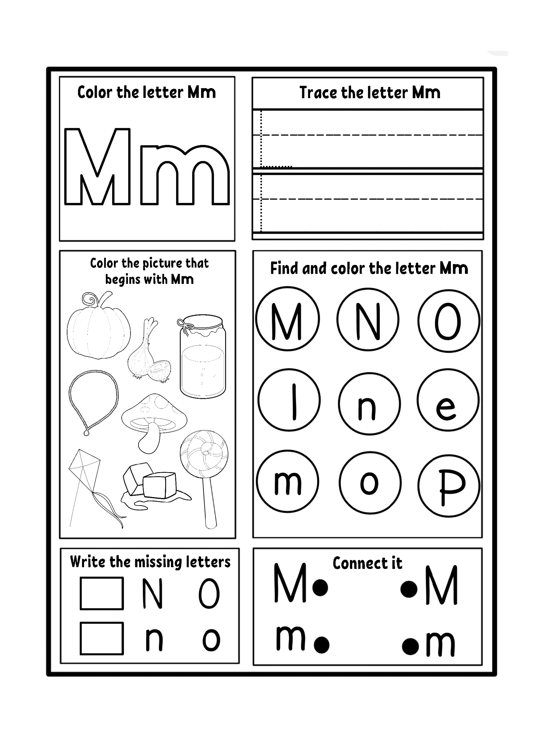Free Letter M Worksheets For Kids Ashley Yeo
