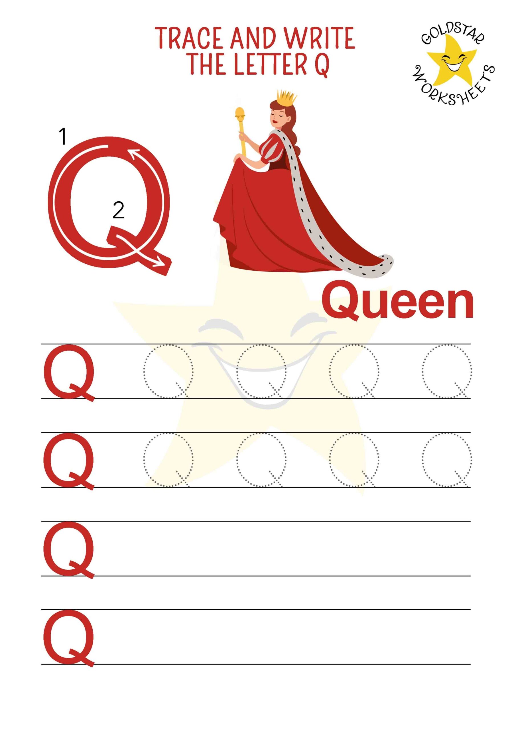Free Letter Q Printable Worksheet