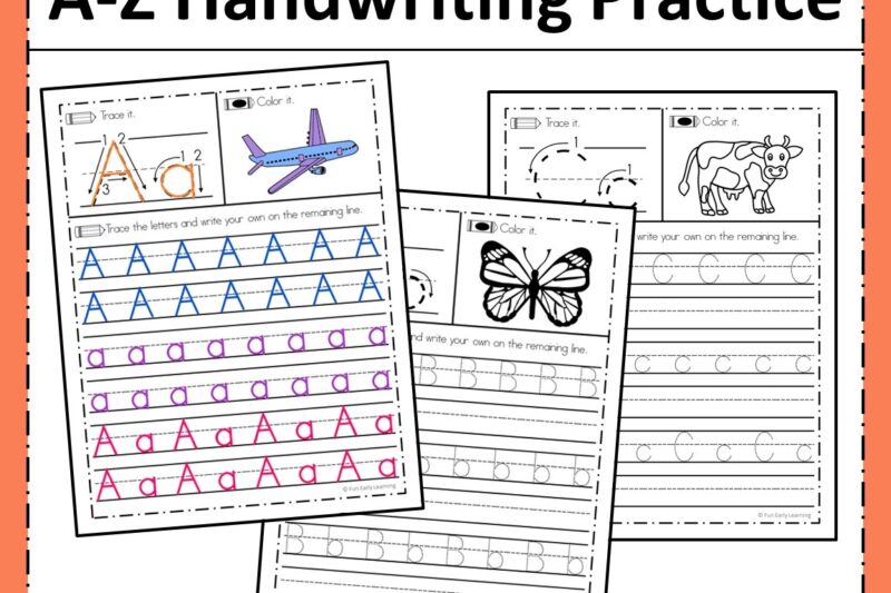 Free Worksheets Kindergarten Handwriting