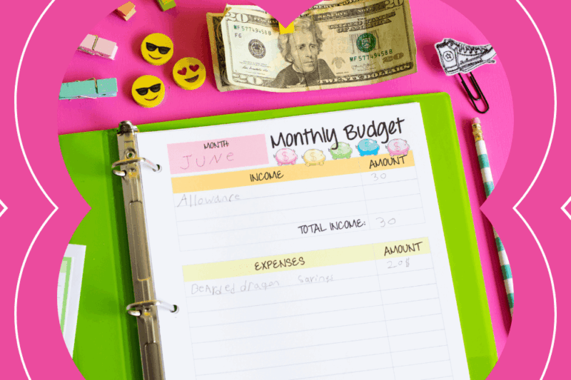 Free Printable Children’s Budget Worksheet