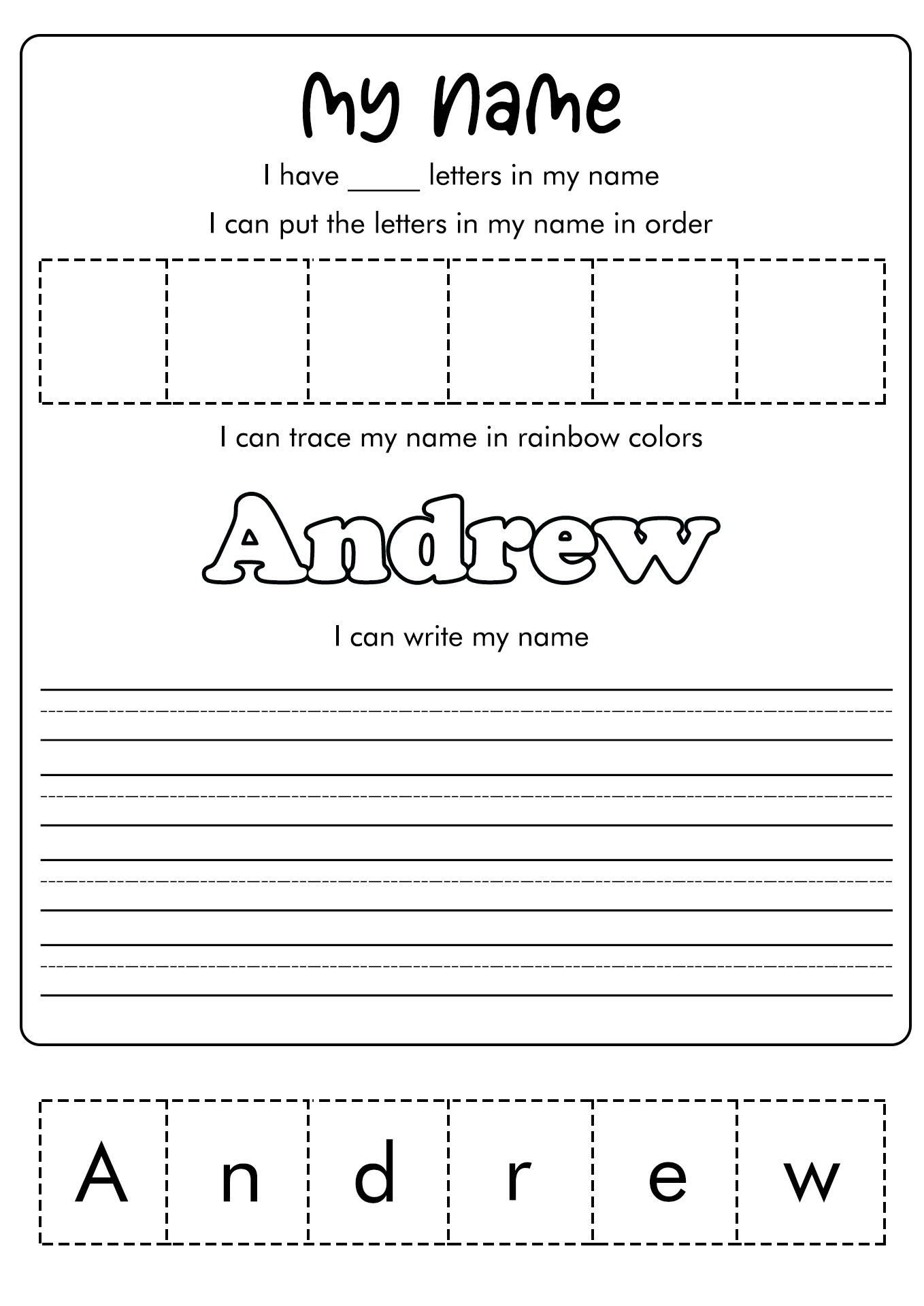 Free Name Writing Practice Worksheet Free Worksheets Worksheets Library