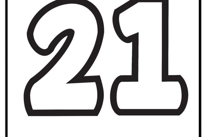 Number 21 Worksheets Free Printable