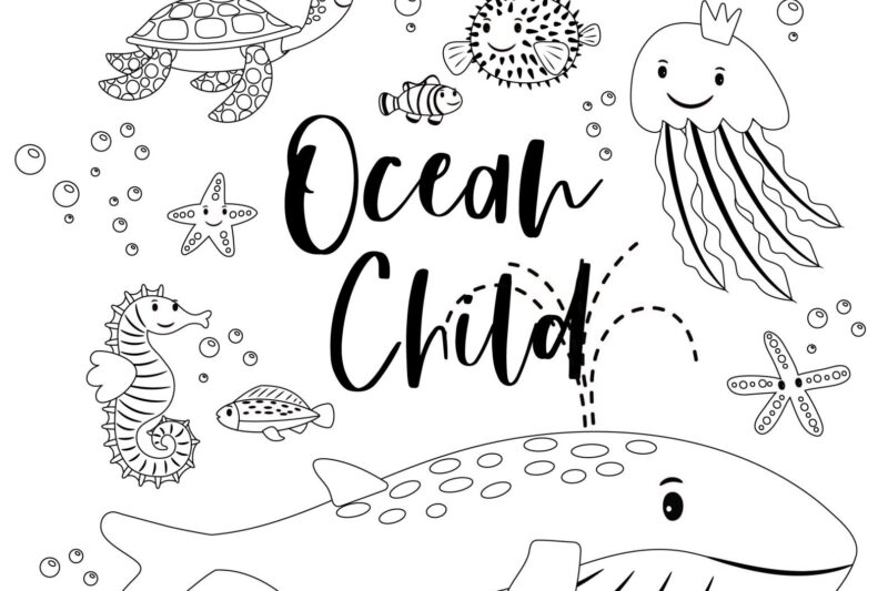 Aquarium Preschool Activity Sheet Printable