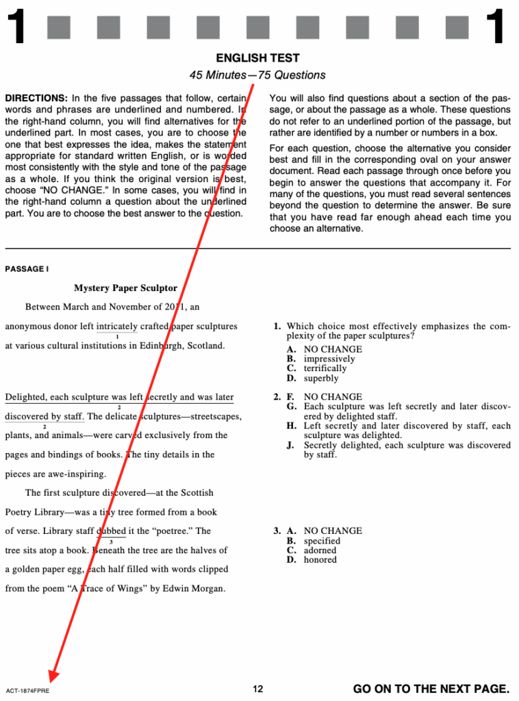 Free Printable Act Practice Worksheets - Worksheets Template Free