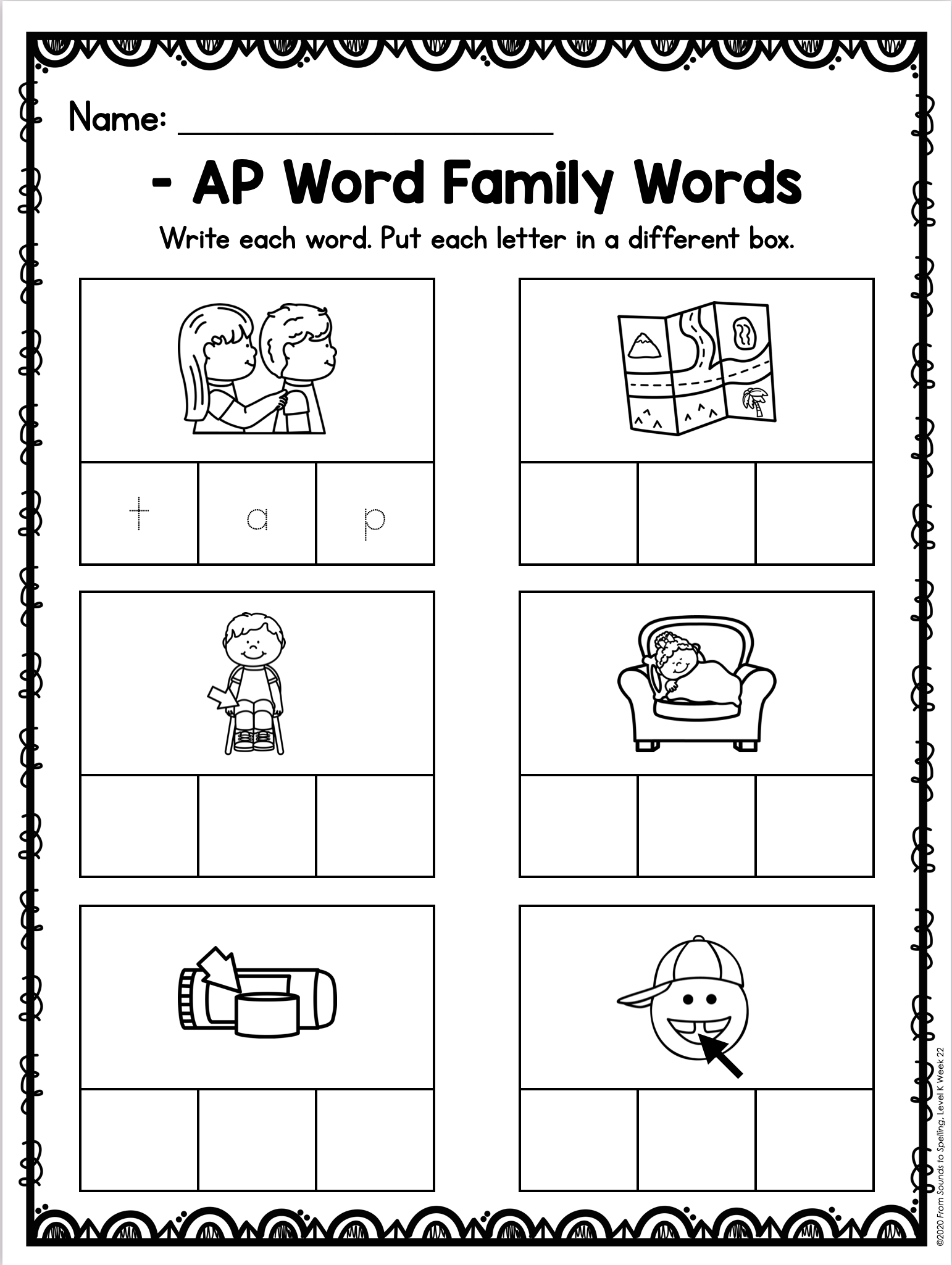 Sounding Out Words Worksheets For Kindergarten