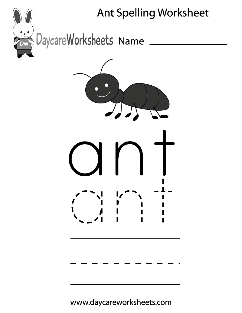 Free Preschool Ant Spelling Worksheet Worksheets Library Free Preschool Ant Spelling Worksheet Worksheets Library