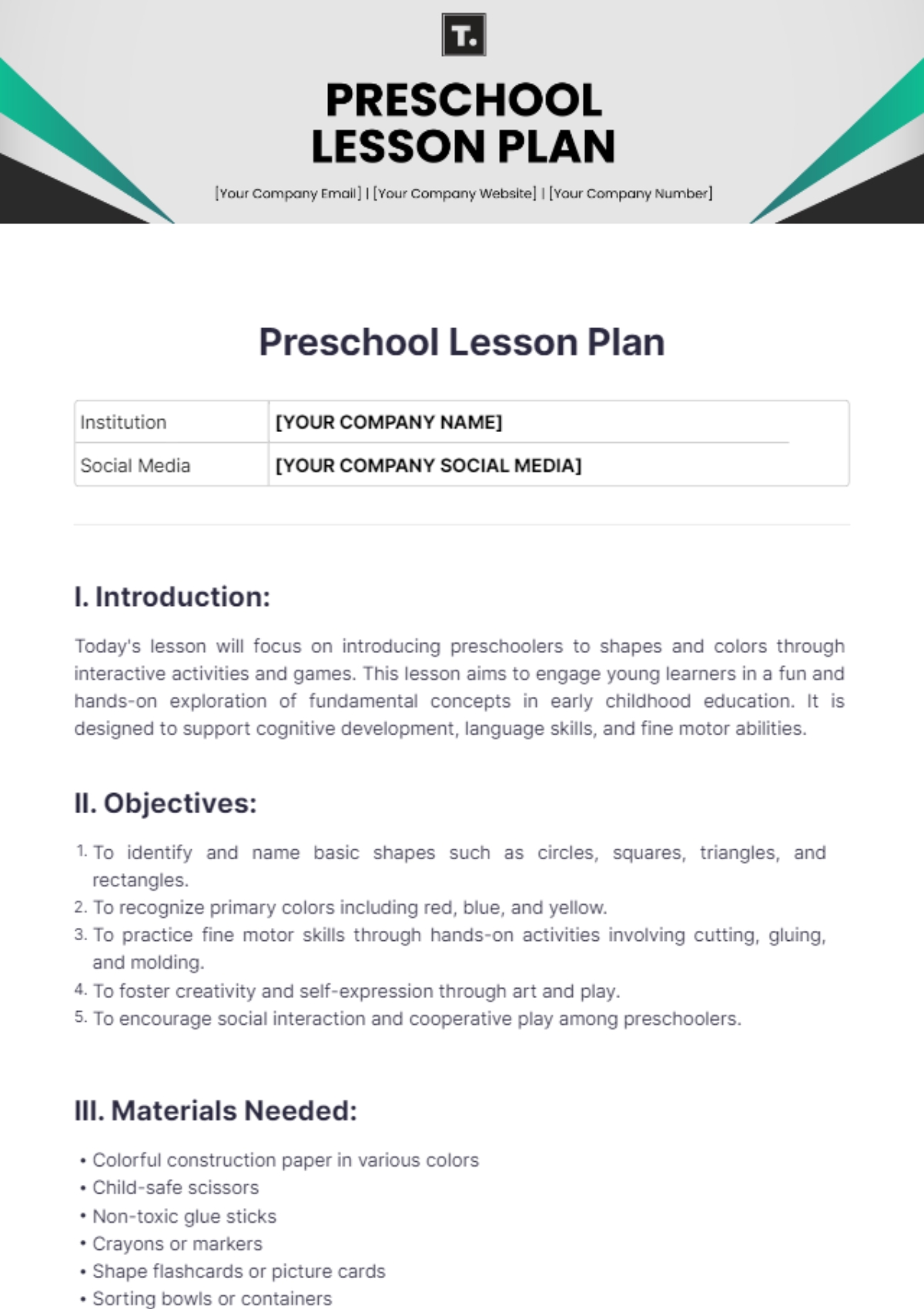Free Printable Christian Preschool Lesson Plans Free Printable Christian Preschool Lesson Plans