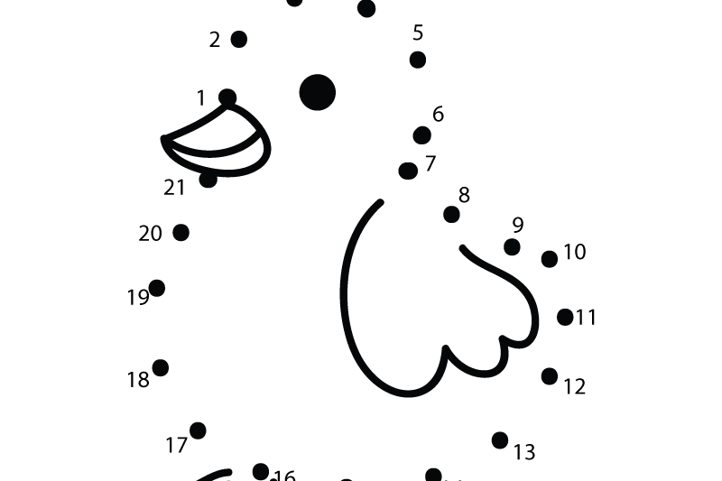 Connect The Dots Printable For Preschoolers