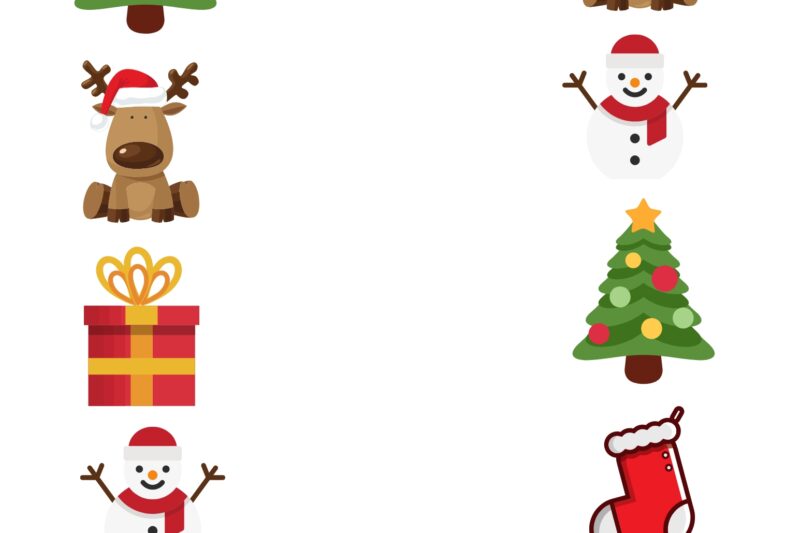 Toddler Printable Worksheets Christmas Free