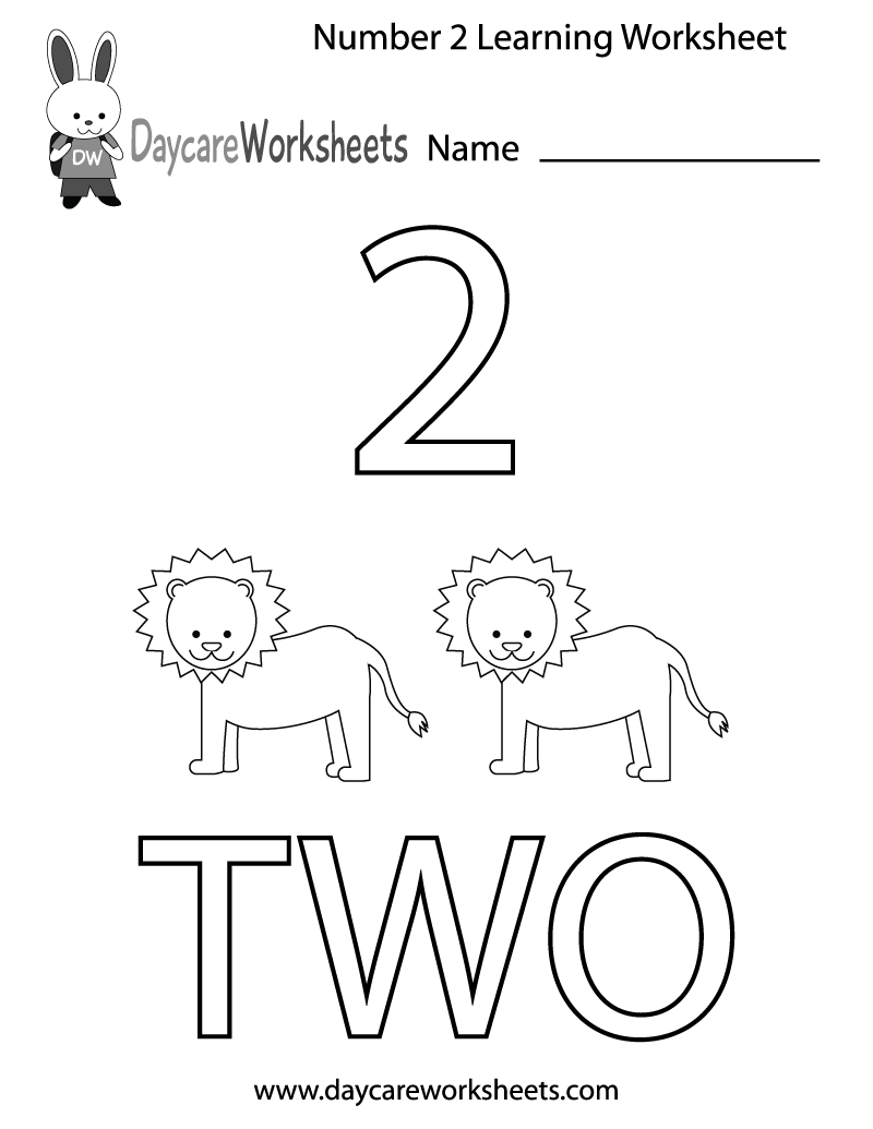 Preschool Printable Number Worksheets