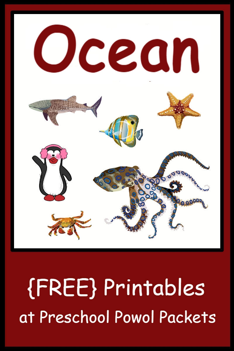 Ocean Free Printables Preschool