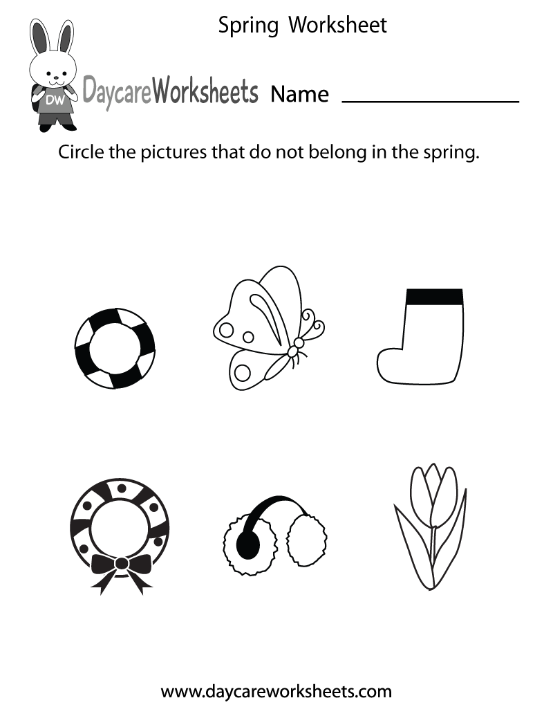 Free Preschool Printables For Spring