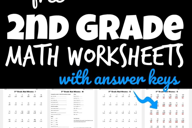 Free 2nd Grade Math Worksheets Printable
