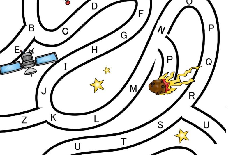 Alphabet Maze Worksheets For Kindergarten