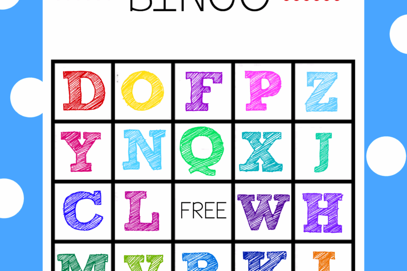 Alphabet Bingo Worksheet